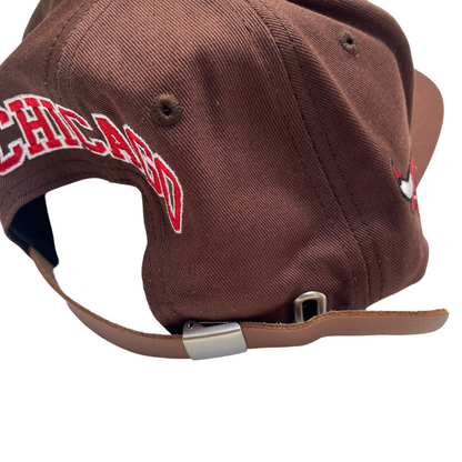 CHICAGO BULLS X LYRICAL LEMONADE Brown Bulls Logo Snapback Hat